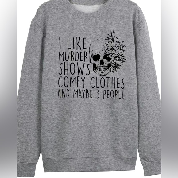Tops - Skull Lightweight Crewneck Sweatshirt